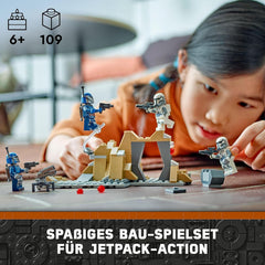 LEGO Star Wars: Mandalorian Ambush on Mandalore Battle Pack, Abenteuer-Bauspielzeug für Kinder, Sammel-Action-Set, Geschenkidee für Jungen und Mädchen 75373 Bausets Besuchen Sie den LEGO-Store
