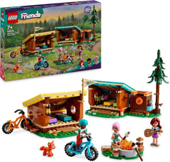 LEGO Friends Gemütliche Hütten im Abenteuercamp, Outdoor-Rollenspielset, Kinderspielzeug für Mädchen und Jungen ab 7 Jahren mit 3 Figuren und Fuchs, Campingspielzeug 42624 Bausätze Besuchen Sie den LEGO-Store Standardtitel