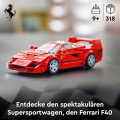 LEGO Speed Champions Ferrari F40 Supersportwagen, Spielset mit baubarem Spielzeugauto und Minifiguren-Fahrer, Sammelbauset für Kinder, Geschenk für Jungen und Mädchen 76934 Bausets Besuchen Sie den LEGO-Store