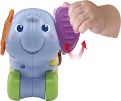 Vtech Baby Little Pushing Elephant - Jucărie interactivă pentru împins și jucat - Cu cântece, melodii, propoziții și sunete - Pentru copii cu vârsta cuprinsă între 6-36 luni Jucarii Bebe Naty Shop