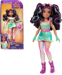 Unicorn Academy Ankleidepuppe Ava - die Originalpuppe zur beliebten Netflix-Serie, 24 cm groß und mit 7 Accessoires für fantasievolles Rollenspiel, für Kinder ab 4 Jahren