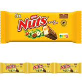 Nestlé Haselnuss-Schokoriegel mit Karamellfüllung, ganzen Haselnüssen und köstlicher Bonboncreme, umhüllt von Milchschokolade, 4er-Pack (5x30g)