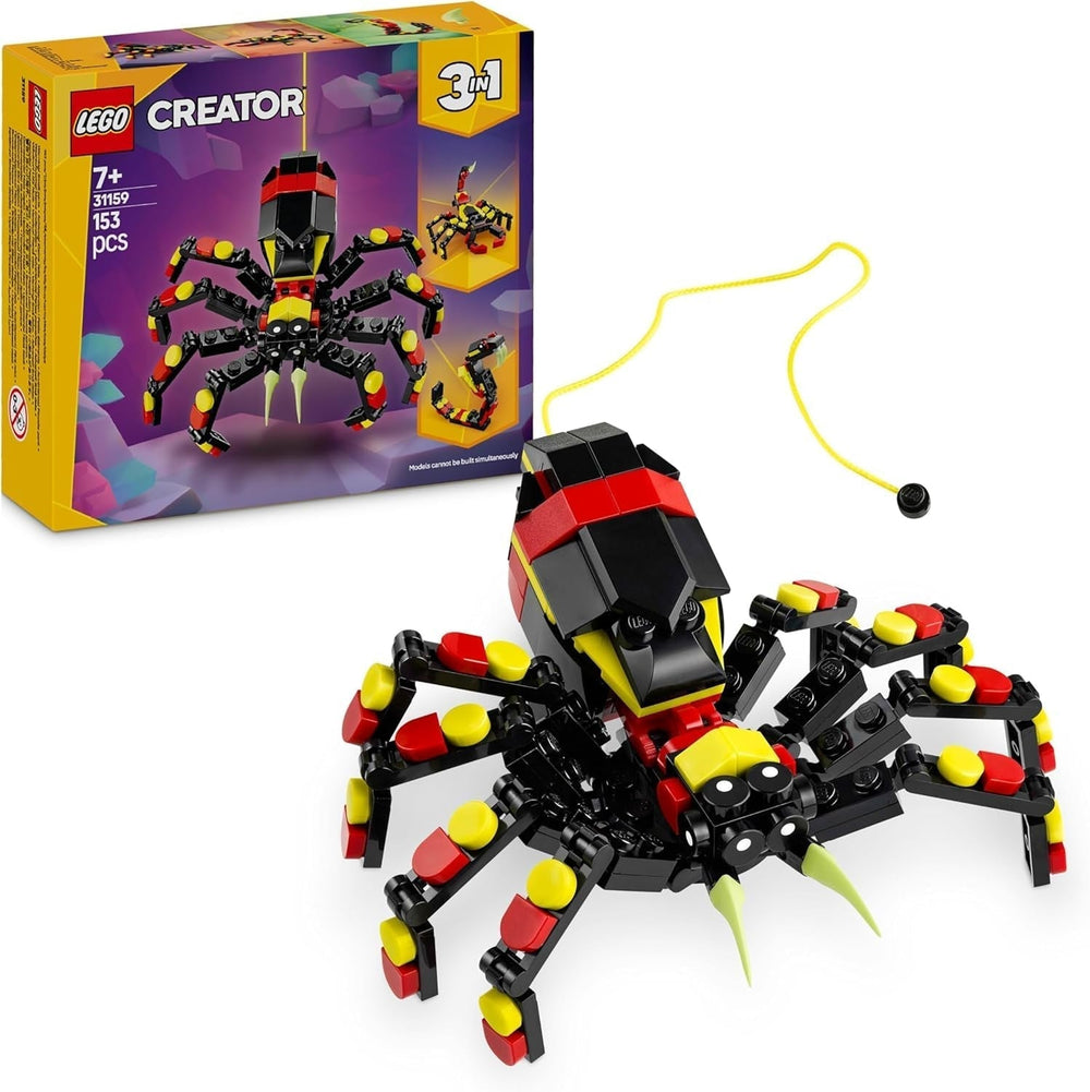LEGO Creator 3In1 Wilde Tiere: Überraschungsspinne – Spielzeug zum Umbauen in eine Skorpion- oder Schlangenfigur – Bauset mit 3 Modellen – Geschenk für Jungen und Mädchen ab 7 Jahren 31159 Bausets Besuche den LEGO-Store Standardtitel