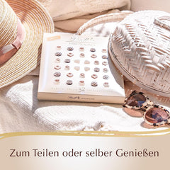 Schokolade - Weiße Mini-Pralinen | 90 g | Box mit 18 Pralinen in 6 köstlichen Sortimenten | Geschenk aus Schokolade | Schokoladengeschenk (3er-Pack)