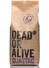 DEAD OR ALIVE QUATTRO – Espresso Bohnen – Arabica-Robusta Blend – Mild & Aromatisch – Feine Crema – Ganze Bohnen 1 kg – Geröstet in Italien