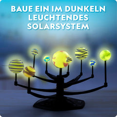 NATIONAL Geographic Leuchtendes 3D-Sonnensystem Modellbausatz für Kinder – Baue & Bemale EIN Planetensystem mit beweglichen Armen, Mint-Projekt für Kinder von 8-12 Jahren