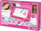 Lisciani - BARBIE - Modezeichnungen Atelier, mit enthaltener Puppe - Kreativspiel für Kinder ab 4 Jahren - Lernen Sie mit BARBIE zu zeichnen - Hergestellt in Italien