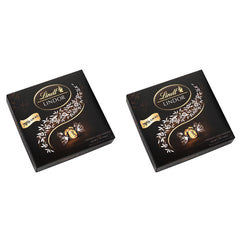 Geschenkbox LINDOR Extra Black 70% Kakao, Geschenkschokolade, ca. 15 LINDOR Trüffel, 186 g (2er Pack)