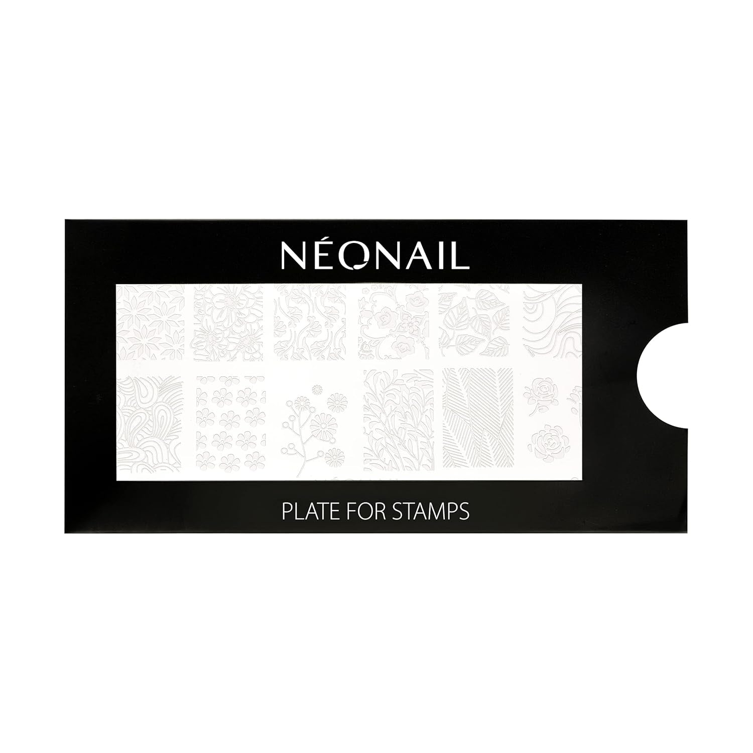 NÉONAIL Nagel Stempel Mit Schaber - Nägel Selber Machen - Nail Art Stamper - Nageldesign Für Nagel Schablone - French Nails Stempel - Silikon Nagelstempel
