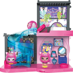 Zoobles Magic Mansion Casă de vis transformabilă cu 6 camere, tobogan și accesorii
