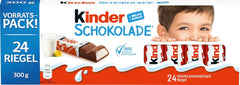 Kinder Chocolate – Gefüllte Milchschokoladenriegel – 1 Packung mit 24 einzelnen Riegeln (24 x 12,5 g).