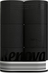 Hârtie igienică Renova Black Label de culoare neagră ( 6 role )