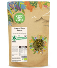 Wholefood Earth Bio-Mungbohnen 2kg | GVO-frei | Vegan | Reich an Ballaststoffen | Reich an Protein | Bio-zertifiziert