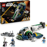 LEGO Star Wars: Angriff der Klonkrieger Jango Fetts Sternenschiff - Spielzeug für Jungen und Mädchen ab 9 Jahren - Kopfgeldjäger Minifiguren - Kreative DIY Deko - Geschenkidee für Kinder - 75433