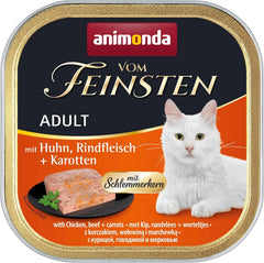 animonda Vom Feinsten Hrană umedă pentru pisici adulte, varietate de pui, 6 x 100 g