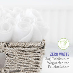 Bambino Mio, wiederverwendbare Babyfeuchttücher – Basic – umweltfreundlich, frei von Chemikalien, doppelseitig, waschbar, 10er-Packung, Wolke – Verpackung kann variieren Baby-Feuchttücher Naty Shop
