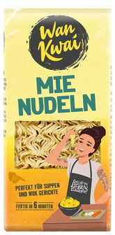 Wan Kwai Mie Nudeln 250g: Vielseitig einsetzbar in Suppen und Wok-Gerichten, schnell zubereitet in 6 Minuten, entdecken Sie den Geschmack der asiatischen Küche und profitieren Sie von hochwertigen Zutaten.