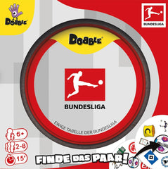 Dobble Bundesliga, Familienspiel, Kartenspiel, 2-8 Spieler, ab 6 Jahren, 15 Minuten, deutsch