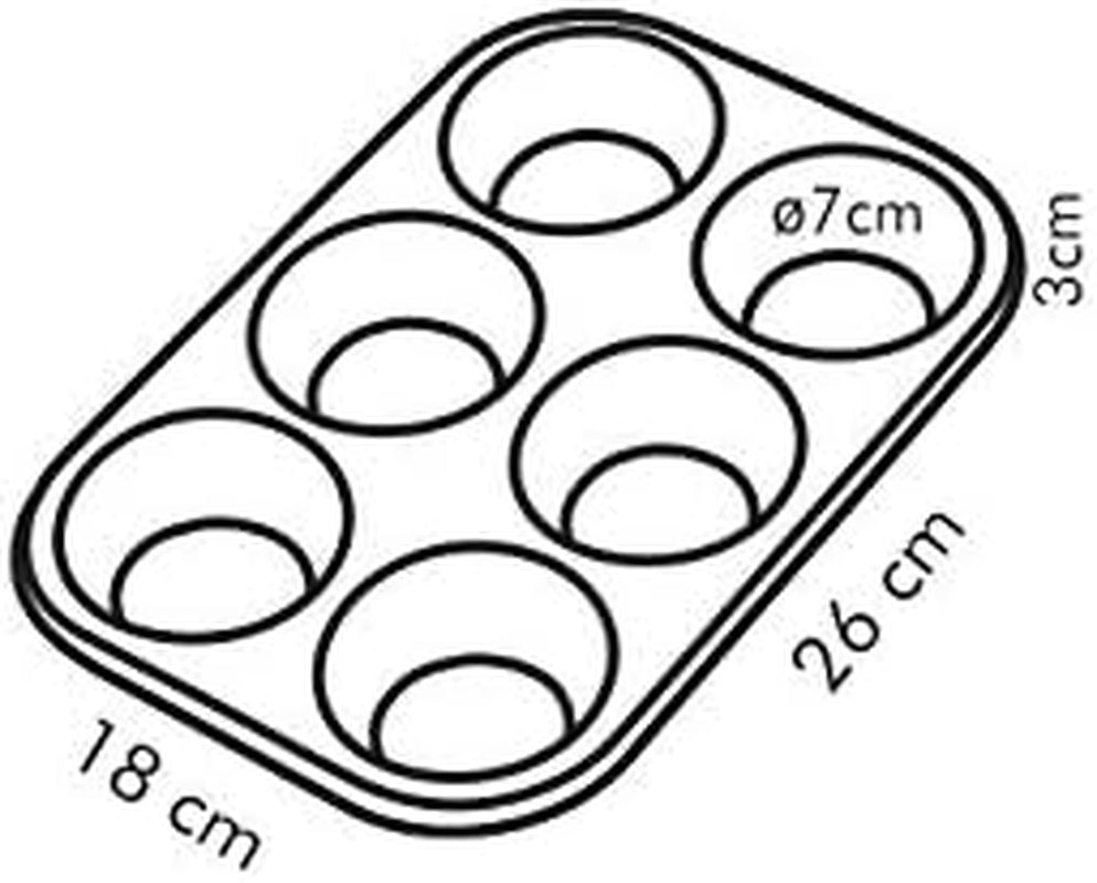 Backform, Schwarz, 26.5 X 18 X 3 Cm Matrite si tavi pentru copt Naty Shop