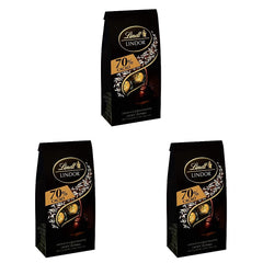 Lindor Schokokugeln 70 % extra dunkler Kakao | 137g Beutel | Ca. 10 Kugeln feiner Zartbitterschokolade mit zartschmelzender Füllung | Geschenk aus Schokolade | Schokoladengeschenk