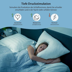 Pătură ponderată 135X200 7Kg - Pătură de terapie anti-stres - Pătură grea 100% bumbac - Pătură pentru somn profund și o mai bună recuperare - Pătură ponderată - pentru bărbați și femei de la 55-85Kg Paturi si Cuverturi Besuche den Ella-Store
