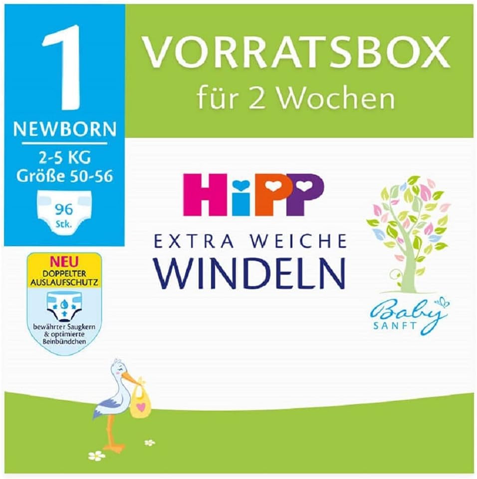 Windeln für Neugeborene 1 Box mit Vorrat