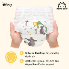 Amazon-Marke: Mama Bear Disney Größe 6 (15+ kg) – Monatspackung, Weiß, 120 Stück (2 Packungen mit 60 Stück)
