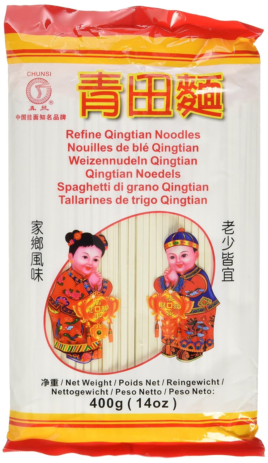 Weizennudeln (Qingtian), 6er-Pack (6 Packungen x 400 g)