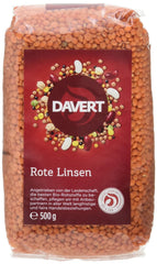 Davert ganze rote Linsen (1 x 500 g) - Bio