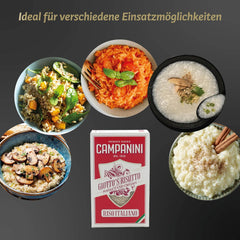 Originalreis für Risotto | Campanini-Reis für Risotto | 1000g | aus Italien | Risottos und Suppen