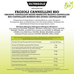 Bio-Cannellini-Bohnen, 5 kg, getrocknete Bio-Hülsenfrüchte aus kontrolliertem Anbau, reich an Ballaststoffen, Vitaminen und Mineralien, ideal für Suppen und Salate, Sparpaket