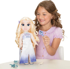 Disney Die Eiskönigin Singende ELSA Die Schneekönigin Puppe 35 cm, singt „Show Yourself“, inklusive Zubehör für zusätzlichen Spielspaß, perfekt für Mädchen ab 3 Jahren, weiß und blau