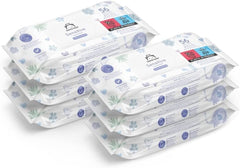 Naty Shop Mama Bear Sensitive Baby-Feuchttücher, parfümfrei, 56 Stück (6er-Pack)