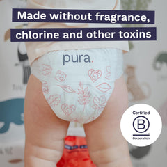 Umweltfreundliche Höschen, Größe 7 (17 kg+), 16 Stück, Einwegunterwäsche für empfindliche und allergische Haut, parfümfrei, seitlicher Kordelzug