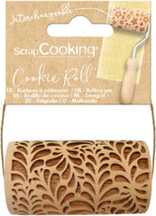 SCRAP COOKING - Mini-Holzrolle „Ondines“ – Dekoration für Kekse, Sandgesandet, Cookies – 5308