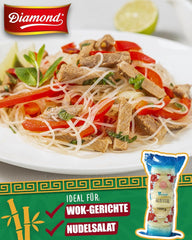 DIAMOND Glasnudeln, lange Glasnudeln, natürlich vegan und glutenfrei – 1 x 1 kg