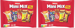 Nestlé Mini Mix Schokoriegel, fünf köstliche Geschmacksrichtungen, 19 Riegel, 2er-Pack (1 x 321 g)