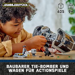 LEGO Star Wars TIE-Bomber-Modellbausatz mit Darth Vader-Minifiguren mit Lichtschwert und Gonk-Droide, Starfighter-Bauspielzeug als Geschenk 75347 Bausets Besuchen Sie den LEGO-Store