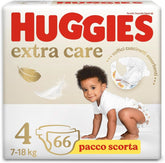 Huggies Extra Care Windeln, Größe 4 (8-16 kg), Packung mit 66 Windeln Mutter und Kind Naty Shop