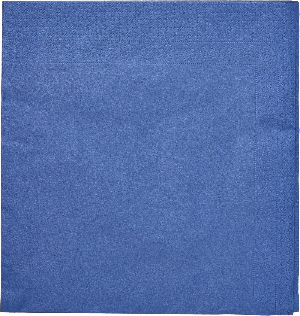 SER4230239 Șervețel 40 X 40, 2 straturi, 1/4-fold, 100 șervețele, 2 straturi, neted cu margine, albastru