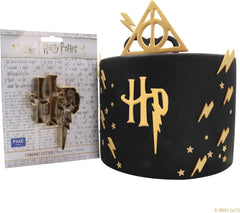 Forme de biscuiți și fondant Harry Potter, logo HP