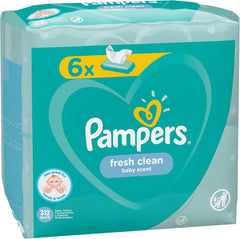 Pampers 81688049 Fresh Clean Babytücher, weiß