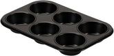 , Form 6 Muffins 18,5x27cm, schwarz Formen und Backbleche Naty Shop 6 Muffins