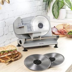 Petra PT4636VDE Multifunktionaler elektrischer Allesschneider, Schnittstärke 1–15 mm, 3 glatte Edelstahlklingen. Aktenvernichter und Schneidemaschinen Naty Shop