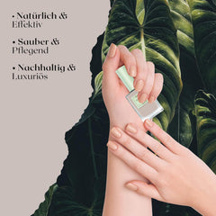 Schnell trocknender beiger Nagellack (Moon Dust) – natürlicher Nagellack mit veganer Formel – atmungsaktiv, nachhaltig und langlebig, 14 ml