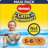 Huggies Little Swimmers Schwimmwindeln Größe 5/6 (12–18 kg), 1 Packung mit 19 Stück