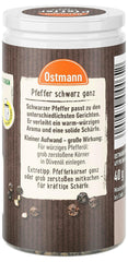 Ostmann Gewürze - Pfeffer schwarz ganz | 40 g in der Streudose