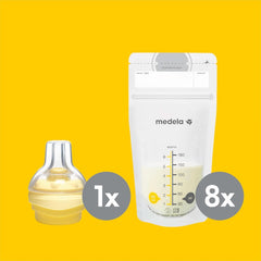 Medela Store & Feed Set | Muttermilch-Aufbewahrungsflaschen, Calma-Sauger, Muttermilchbeutel | Ohne BPA Zubehör Essen und Stillen Bebe Naty Shop