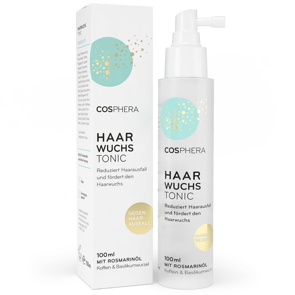 Spray tonic pentru păr cu ulei de rozmarin 100ml - Spray cu ulei de rozmarin accelerează în mod natural creșterea părului - remediu pentru creșterea părului la femei și bărbați - ser pentru căderea părului - ulei de rozmarin pentru păr de Cosphera Ingrijirea parului Naty Shop Titlu implicit