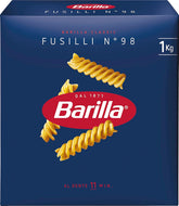 Pasta Barilla Classic Fusilli Nr. 98, aus hochwertigem Hartweizen, immer al dente, 1 kg